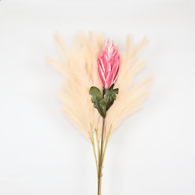 Arrangement floral de 36 po de la Pampa artificielle pour protagoniste de vase, branche de feuillage de bohème, bouquet floral en vrac à longue tige pour la fête de mariage
