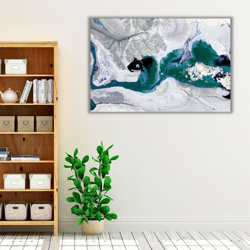 River Run Emerald - reproduction d'art sur toile, H 12 po x l 18 po