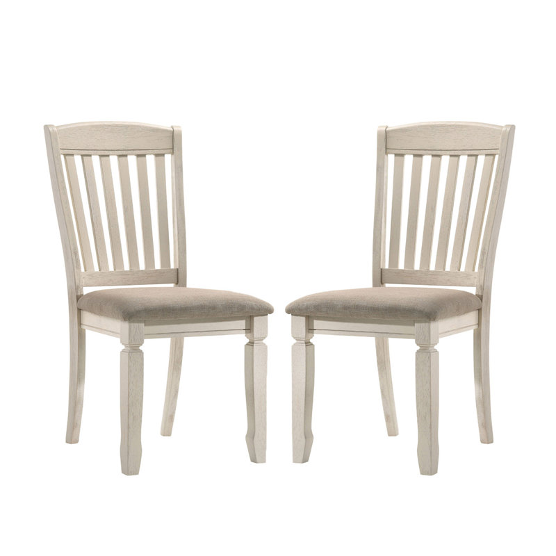 Ensemble de 2 chaises de salle à manger avec dossier à lattes seulement, sans les tables