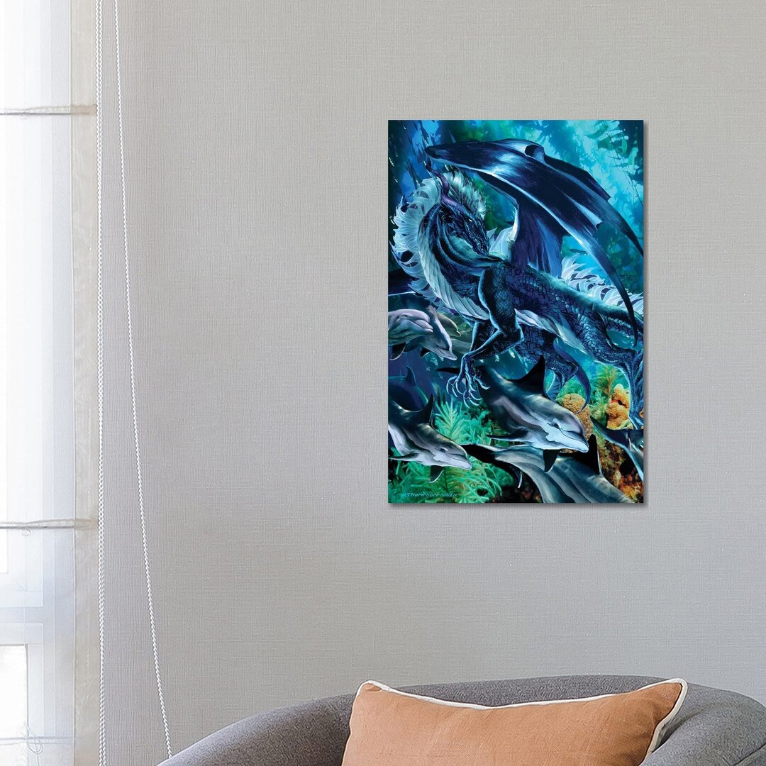 Sea Frolic von Ruth Thompson - Galerie-verpackte Leinwand Giclée