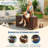 120 Outdoor Metal Storage Box Gallon for Patio, Large Metal Deck Box Waterproof with Dual Gas Struts, Rolling Wheels and Handles, Steel Deck Box for Cushions, Tools, Pool Floats, Porch and Backyard-125822220-125822223