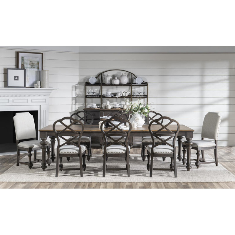 Kingston Dark Brown Birch Veneer Transitional Server