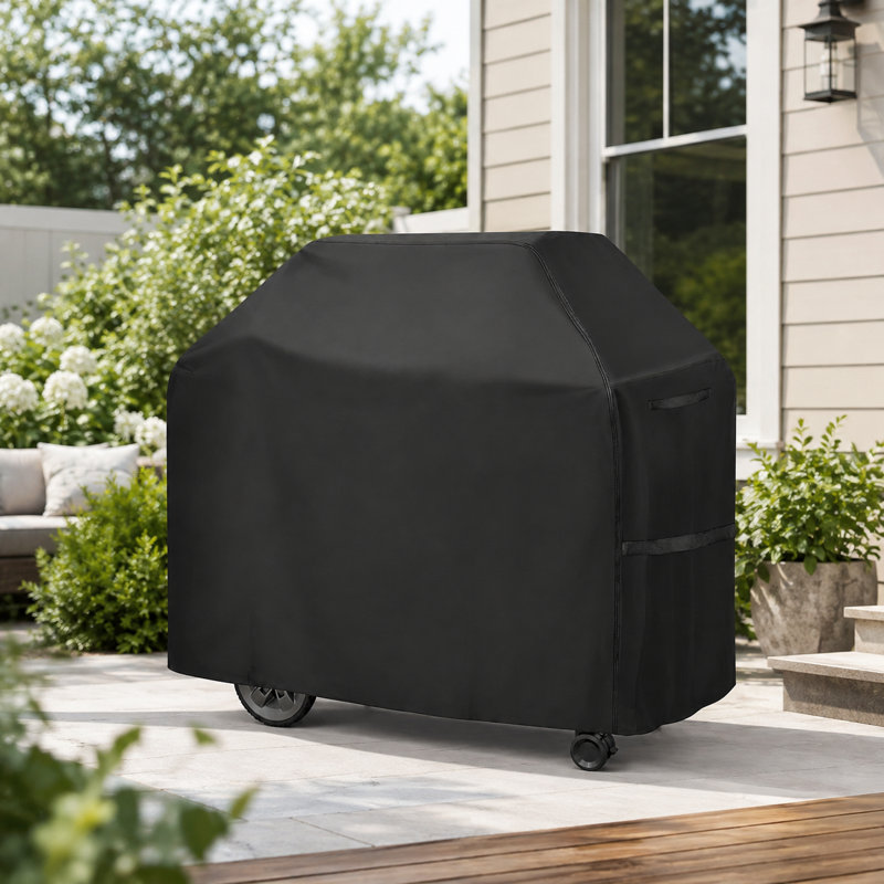 Couvertures de barbecue robustes de 58 pouces FANHAO, housse de barbecue de qualité supérieure avec tissu 600D, sangles imperméables, résistantes aux rayons UV et réglables pour une protection fiable de la housse de barbecue d'extérieur