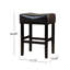 Ensemble de 2 tabourets de comptoir sans dossier 26 po, brun
