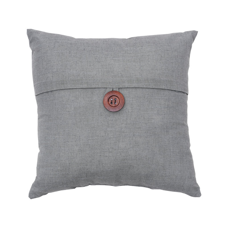 Envelope Throw Pillow, Gray