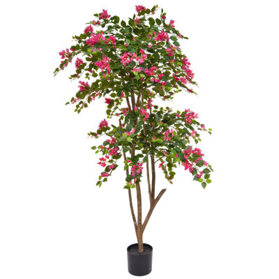 170cm Faux Flowering Tree in Pot Liner
