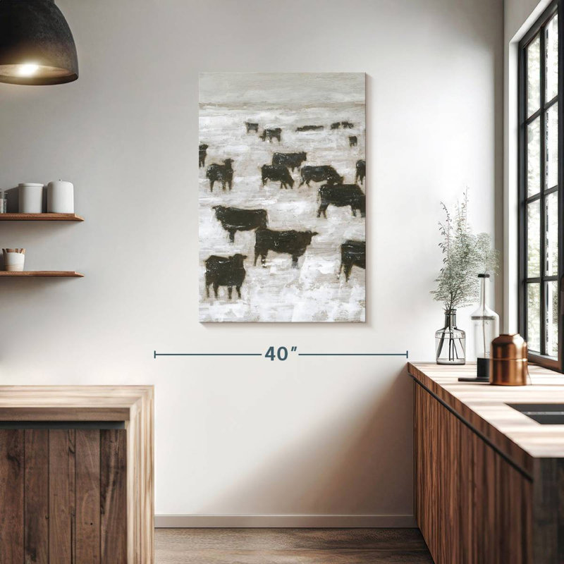 Brampt Winter Grazing II, 39" H x 26" W