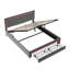 Ottoman Bed With Led And Usb Linen Grey-600741882