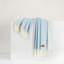 Crystal Blue Fiji Stripe Throw-1095484822