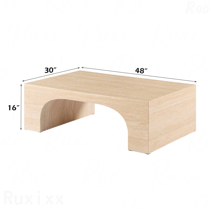 Travertine Stone Coffee Table