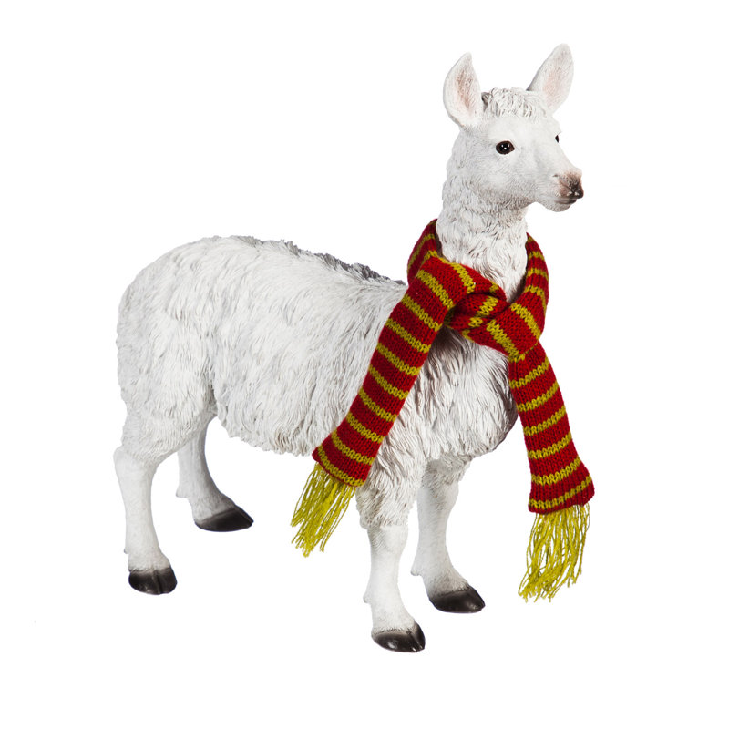Llama debout en résine