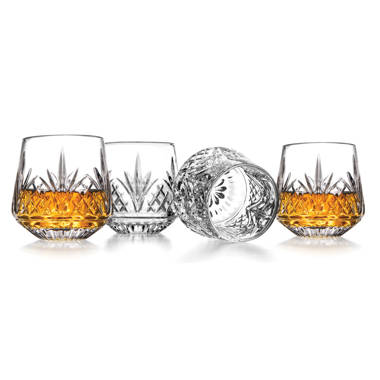 Highland Dunes Barnes 4 - Piece 14oz. Glass Whiskey Glass