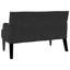 Banc Chesterfield Vidaxl noir 44,09 po x 25,79 po x 29,53 po en velours-1869997249