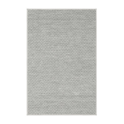 Gris contemporain/Tapis décoratif noir
