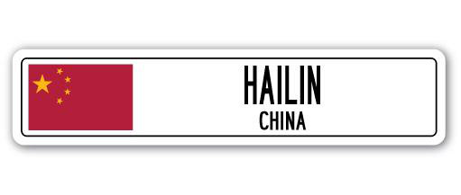 Panneau de signalisation en aluminium Hailin, China, H 8 po x l 36 po x P 1 po