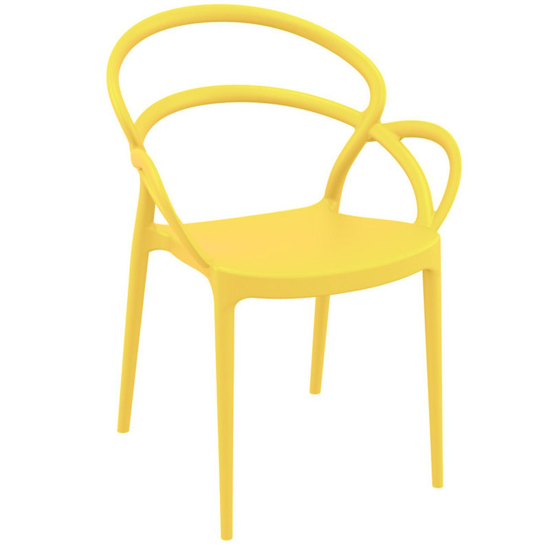 Farrah Mila Armchair 2 Person Seating Set, Yellow