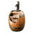 Jessika Vintage Pump and Barrel Outdoor Water Fountain with Adjustable Pump and Realistic Wood Texture