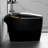 Unique Smart Toilet With Bidet Built In, Intelligent One Piece Toilet For Modern Bathroom, Auto Open/Close Seat, Foot Sensor, LED Display,Night Light, Warm Water & Dryer-115824407