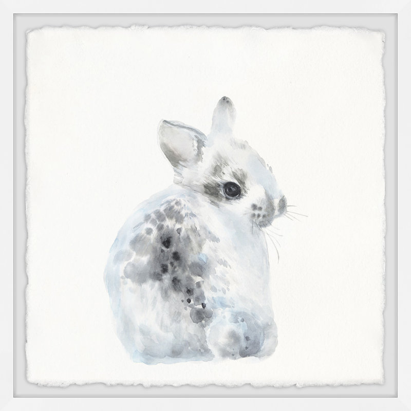 Kamron Spotted Bunny - Single Picture Frame Painting, 51cm H x 51cm W
