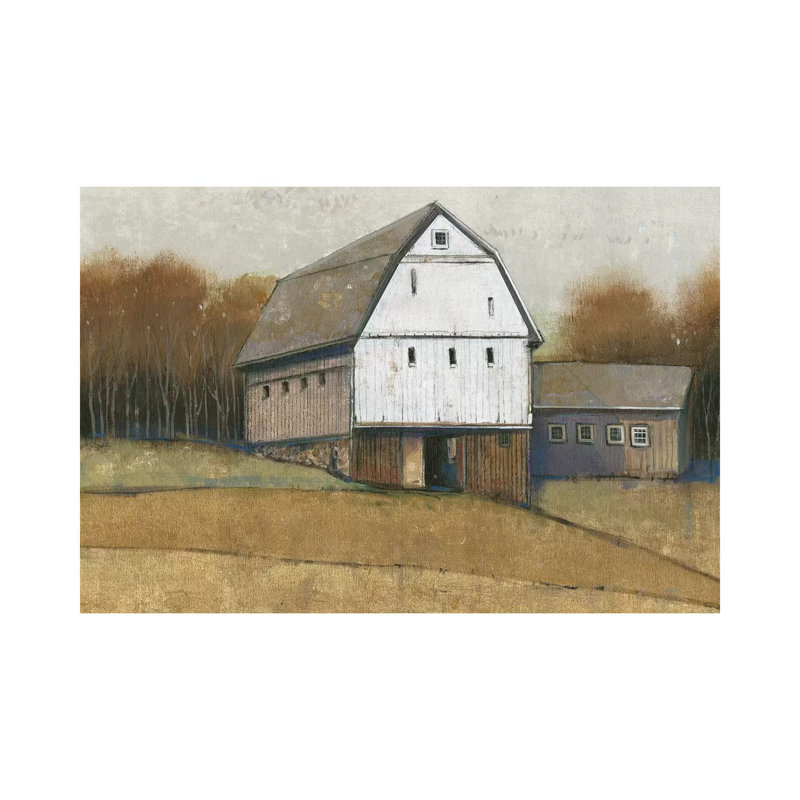 White Barn View II by Tim OToole - Wrapped Canvas Painting, 101.6 cm H x 66.04 cm W x 1.91 cm D