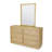 Luxurious Modern Solid Wood Dresser in Weathered Natural Finish with Spacious Full-Extension Drawers, Sleek Low-Profile Design, Durable Malaysian Oak Construction and Smooth Ball-Bearing Glides