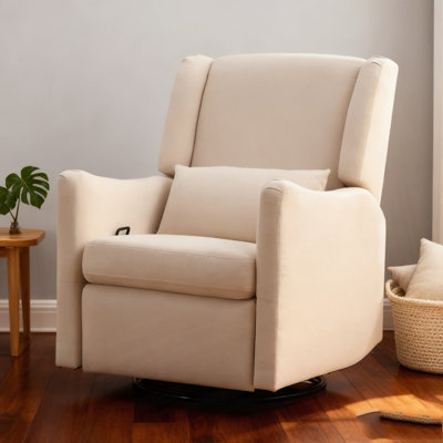 Fauteuil inclinable à bascule pivotant à oreilles de 29,5 po de largeur, fauteuil inclinable oscillant à bascule