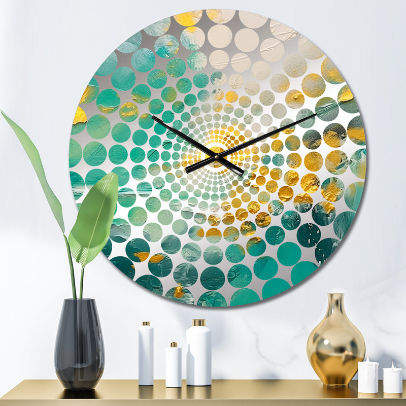 Frithlef - Horloge murale peinture abstraite, Petit