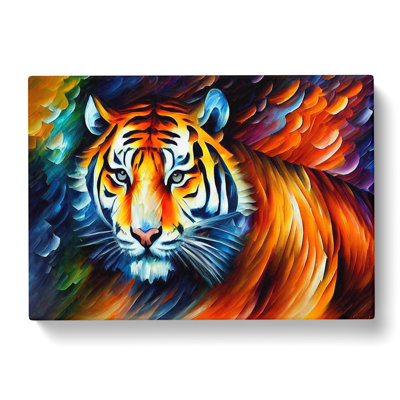 Tiger Painting Vol.3 Abstract - Wrapped Canvas