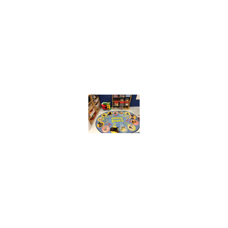 Tapis ovale en nylon touffeté à la machine, Ovale 6 pi x 8 pi 6 po