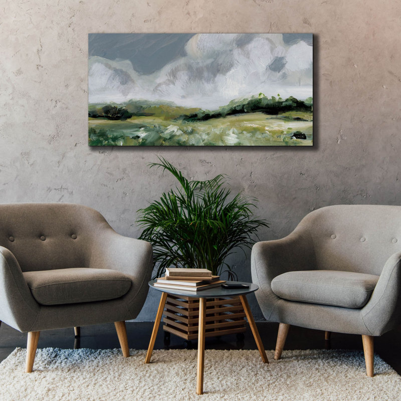 «Lark Manor ™« Soft Summer Sky Dark »par Katrina Pete, art mural sur toile, H 30 po x l 60 po