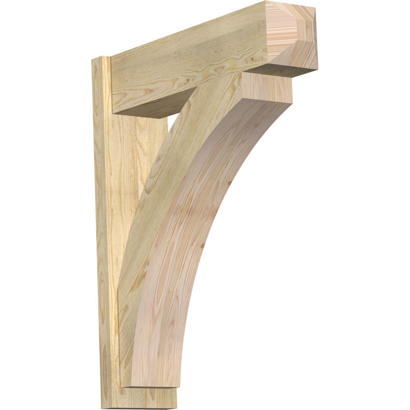 Persienne en bois rustique Thorton Craftsman, Sapin Douglas de 8 po (sciage brut),  P 30 po x H 36 po 