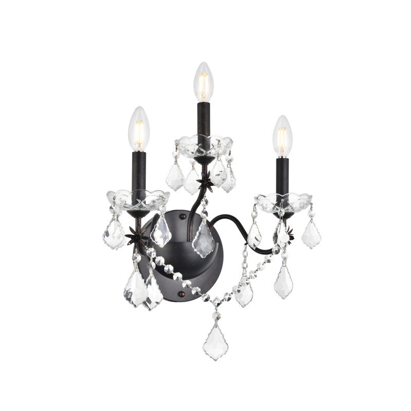 Dagmar Candle Wall Light, Dark Bronze