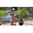 Handcrafted Outdoor Glass Metal Cascade Fountain with Lights