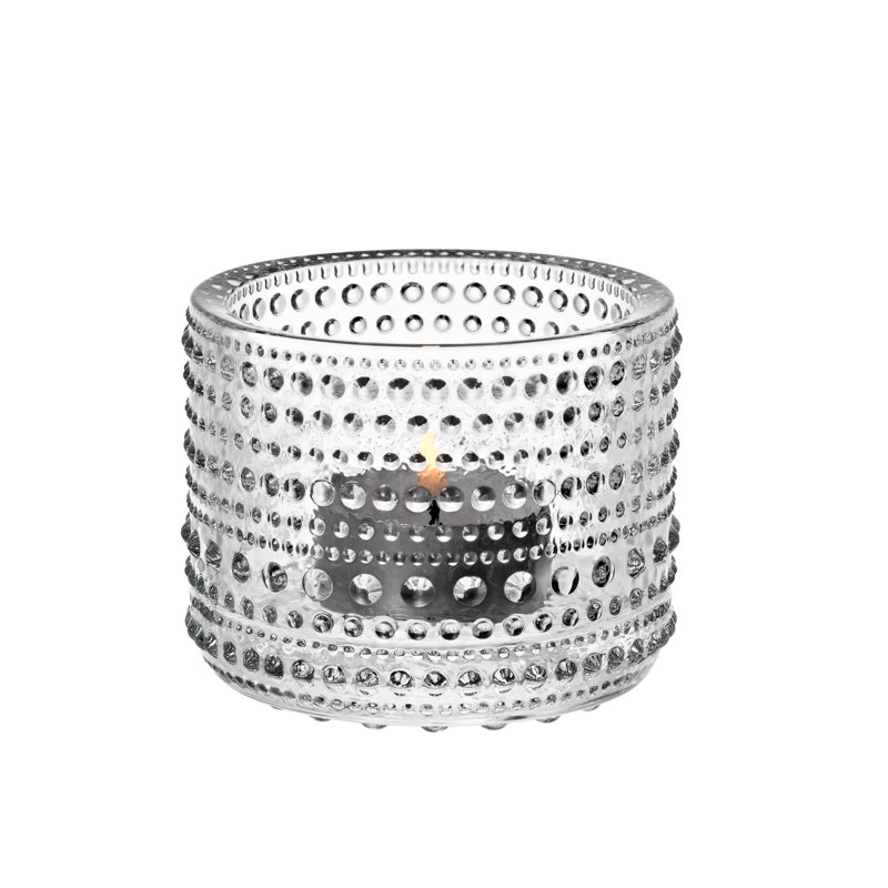 Kastehelmi 2.52" Glass Tabletop Votive, Clear