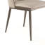 Moderne, chaises de salle à manger sans accoudoirs, revêtement, beige