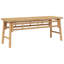 Solid Wood Bamboo Outdoor Bench-1308588025