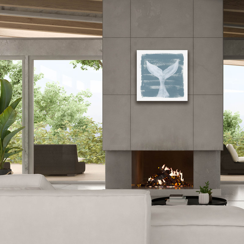 «Soft Sea Whale Tail» par Yvette St. Amant, art mural sur toile, H 26 po x l 26 po x P 1,5 po