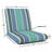 Casual Cushion Outdoor Club Chair Cushion, Striped Sunbrella Fade-Resistant for Patio Club Chairs & Deep-Seat Loungers, 22"W x 22"D, 3.5" thick; Back 22"W x 22"H, 3.5" thick, Reversible, Dolce Oasis-796599327