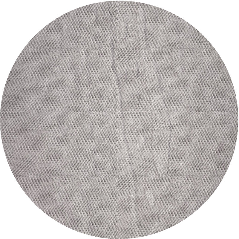 Tapis zone grise à motifs, Rond 6 pi