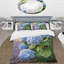 Blue Blooms Of Hydrangea - Ensemble de housse de couette floral - Polyester microfibre-110397965