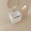 Meuble-lavabo à fermeture en douceur avec lavabo, convenant à une petite salle de bain