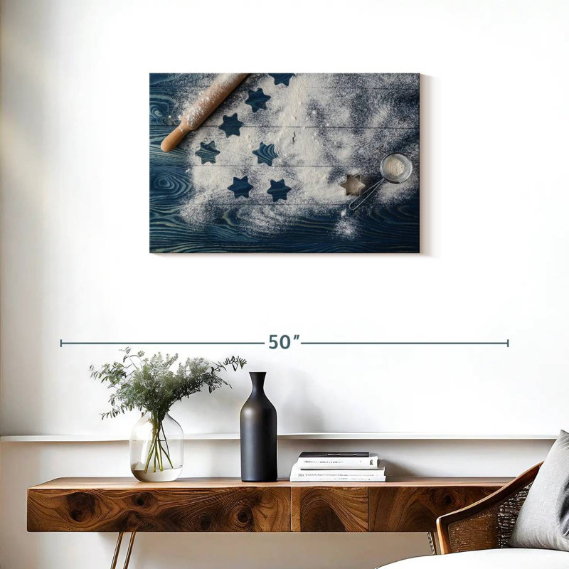 Senne étoiles sur la farine, H 20 po x l 30 po