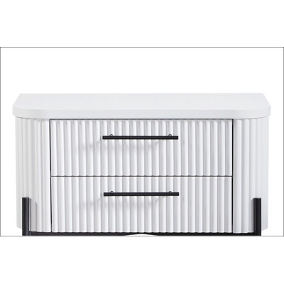 2 Drawer Nightstand - White