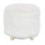Tabouret en polyester avec fausse fourrure-76953311
