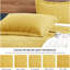 Ensemble de courtepointe pour très grand lit - couvre-lits jaunes - courtepointe d'été, couvre-lit léger en microfibre - couvre-lit à motif de pièces de monnaie de style moderne pour toutes les saisons - 3 pièces (1 courtepointe, 2 taies décorativ-104783544