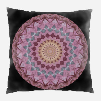 Geometric Microsuede Reversible Throw Pillow