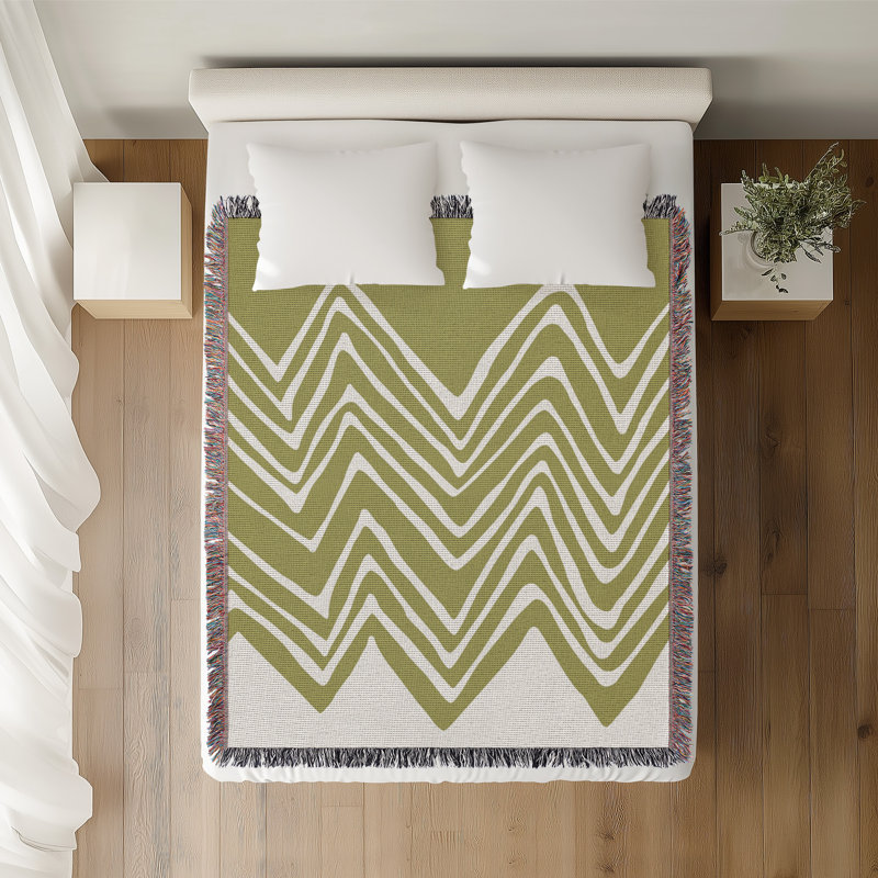 Couverture Addai , H 60 po x l 80 po (grand), Chartreuse
