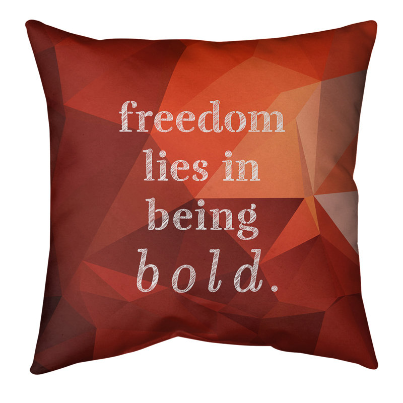 Coussin de sol, 36 po x 36 po, Orange / Brun