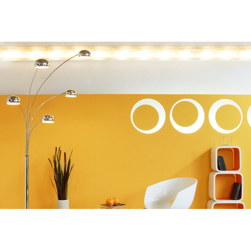 Aliya 205cm Novelty Floor Lamp, Chrome