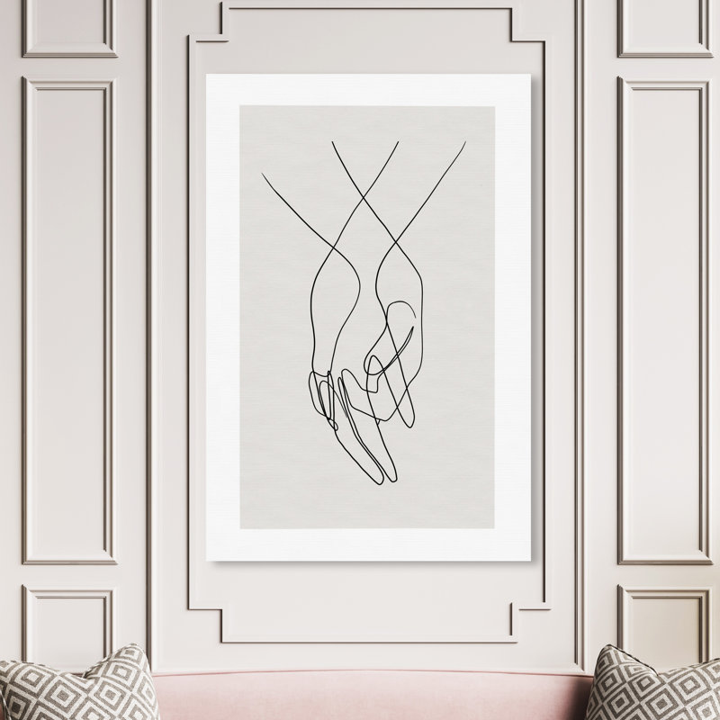 «Hands Shapes», impression sur toile, H 54 po x l 36 po, Toile tendue, Sans cadre